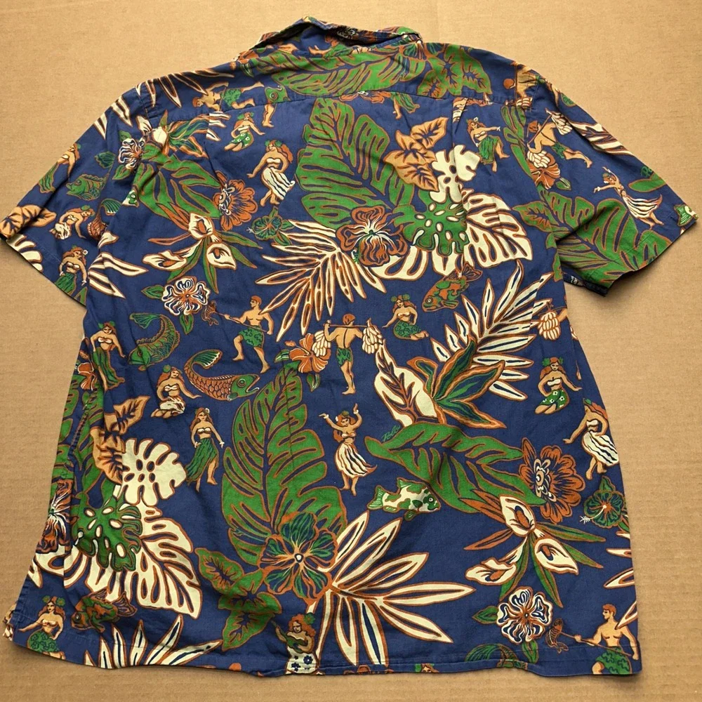 Polo Ralph Lauren Lot of 2 Clayton Hawaiian Shirts Mens Sz XL Floral Hula Aloha